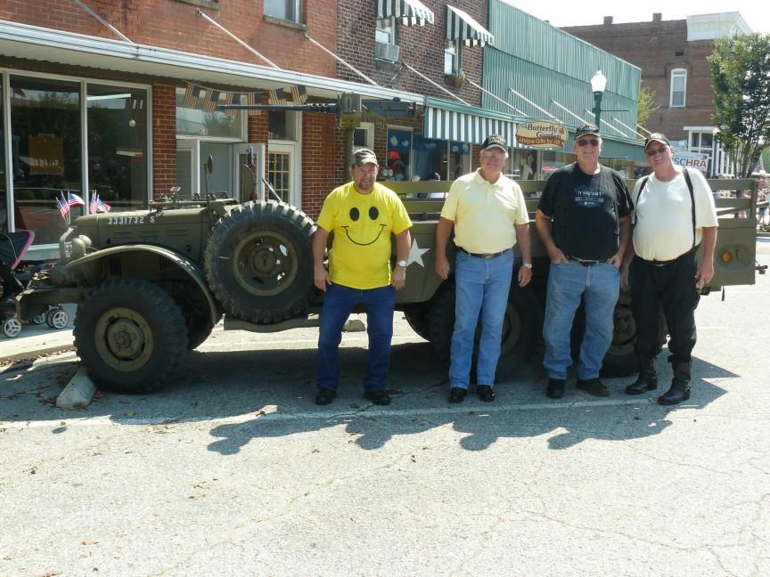 Our ride was just beginning though as Randy, Deloris, Mac, Jeff and myself continued on to Linden, Tn. to attend and enjoy the WWII reenactment staged by the town.
