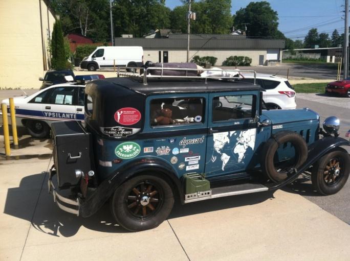 On Sunday the 6 th of September she visited the Hudson Historical Society Museum located in Ypsilanti Michigan driving HUDO her Hudson.