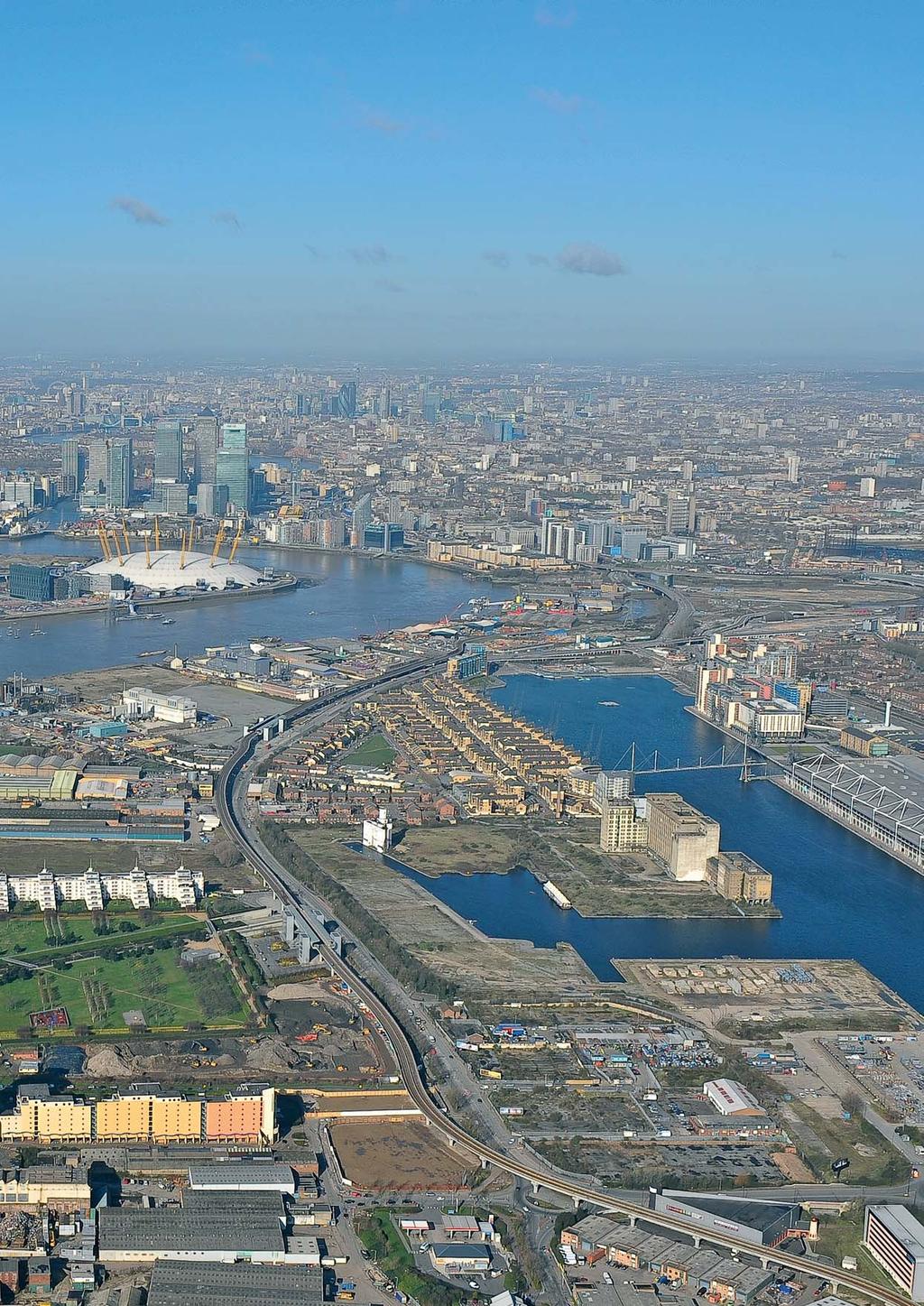 Thames Barrier Park The London Eye Canary Wharf Thames Clipper Ferry Service The O2 Arena Pontoon Dock DLR The City