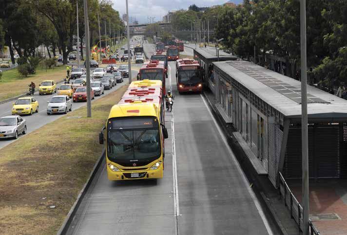 Image courtesy of Carlos Felipe Pardo Case Study: Transmilenio BRT System City of Bogota The Transmilenio system in Bogota, Colombia, is an example of a best-practice BRT system.