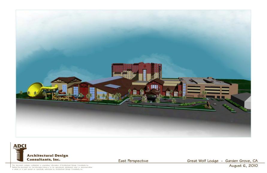 Project highlights planned: 600 hotel rooms 3 acres of indoor/outdoor water park 30,000 s.f. of conference space 7,500 s.