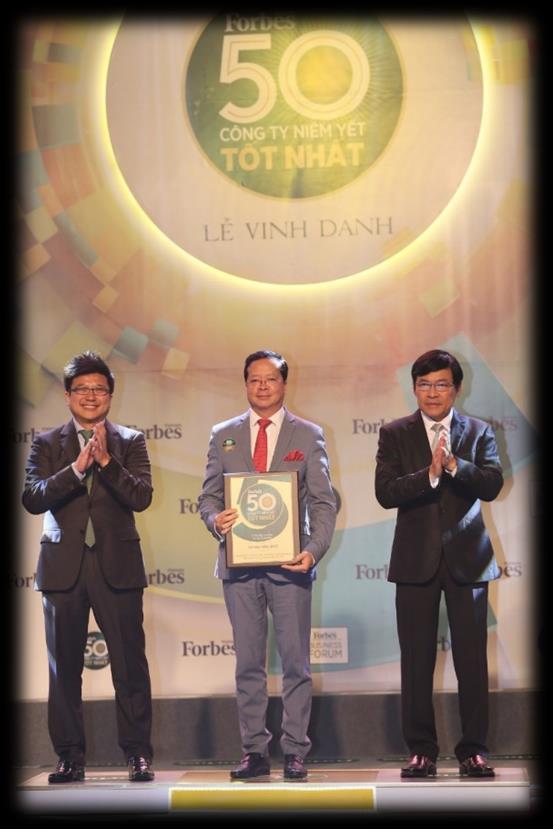 Awards Listed at the top companies of Nhip cau Dau tu Magazine Vietnam s 50 Best performing Companies 2017, being on the Billion-Dollar Club of companies which