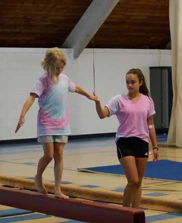 Children enjoy 3 hours of gymnastics each day and then join the regular Day Camp program.