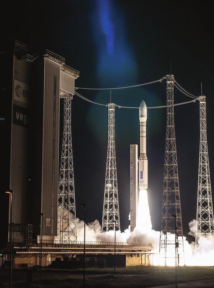 ...Q&A Arianespace The Vega C is still planned for its maiden flight in 2019, and we re already selling the launches to customers. The programme is running well.