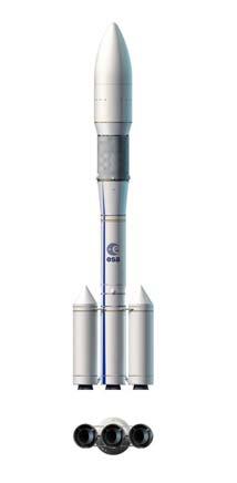 This version introduces a new cryogenic upper stage with increased propellant capacity and a new Vinci engine, developed by Snecma.