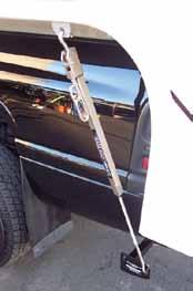 S9523-WHITE SS/ S9526-POLISHED SS S9529-BLACK SS FRAME OR BUMPER MOUNTED TIEDOWNS Includes 2 Stainless Steel Turnbuckles with an Internal Set