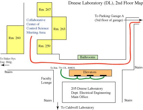 Directions to Dreese Laboratory Second Floor (normally used for 6 Month Review) Directions to the Longaberger Alumni House Start from the above directions to get to Lane Ave. Go East on Lane Ave.