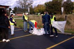 We averaged 15 20 people for each of the highway cleanups.