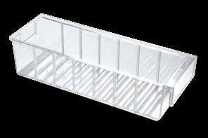 040 Label holder for stock labels, clip on top, 45x63 mm 6040.205 SwissModul tray, light grey, 600x400x50 mm 6040.