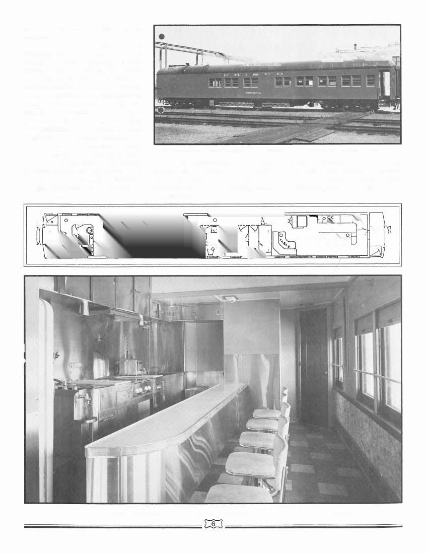 at opposite ends of the sleeper section. The main body of the sleeping end was painted a shade of nile green, with trimmings of surf green.