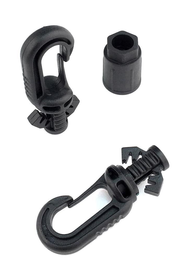 Screw-on hooks Designed for use with 6