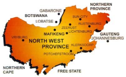 NORTH WEST PROVINCE AT A GLANCE: QUICK FACTS NORTH WEST PROVINCE AT A GLANCE: QUICK FACTS Area Population Capital Premier 116 320 km² - 9.