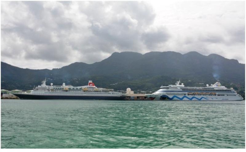 The third cruise ship to call Port Victoria last week was AIDA Aura which arrived on Tuesday December 19 at 6.30am from Mauritius, with 496 crew members and 1,148 passengers mostly German nationals.