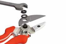 109 with rotating handle The rotating handle reduces the strain on the hand and wrist ergonomic handle hardened-steel body, corrosion protection precision bearing; nut for rapid blade