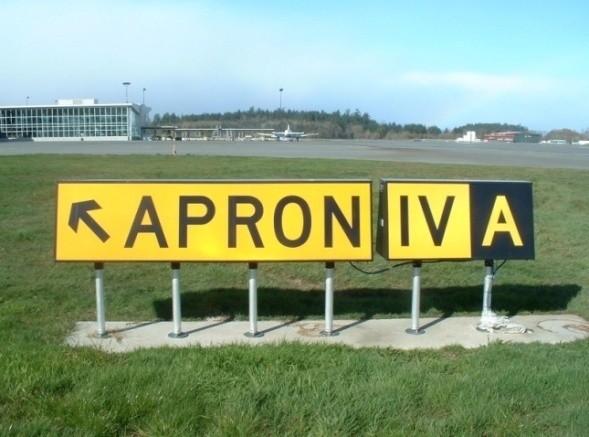 Combination Signs Combination signs are used throughout the airport to tell vehicle operators and pilots