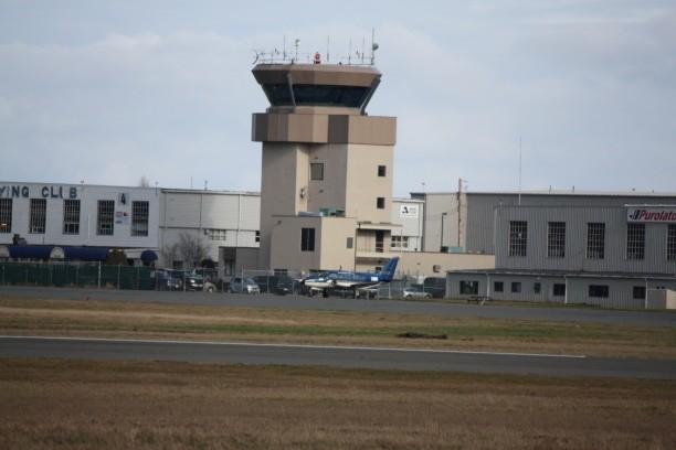 Air Traffic Control Tower The Tower is located on Apron III on the east side of the airport and the controllers oversee aircraft and
