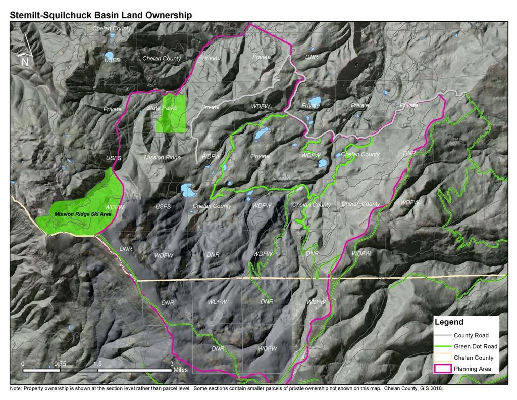 The draft Stemilt-Squilchuck Recreation Plan was completed and reviewed by the planning group in September 2018, and was reviewed by the Stemilt Partnership and land management agencies in