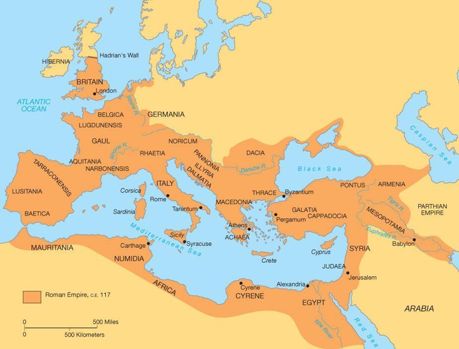 The Roman Empire Europe East Asia Africa First Punic War In