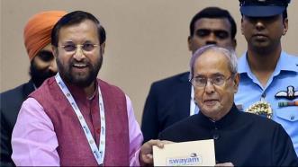 7. President launches three digital initiatives in education sector President Pranab Mukherjee launched two programmes and 'National Academic Depository' to take education to the remotest corners of