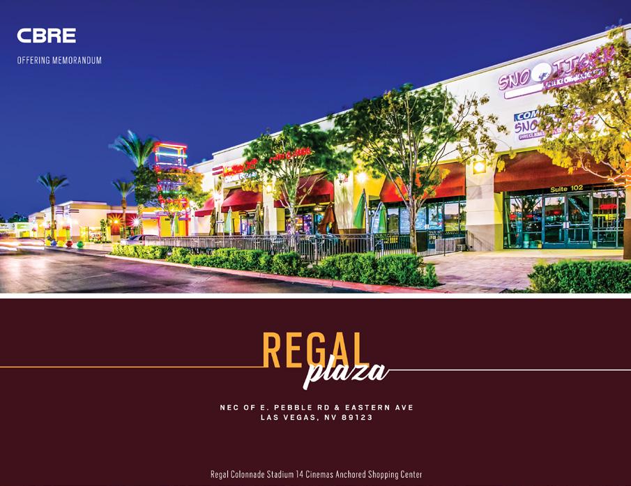 1 REGAL PLAZA + CALL FOR DETAILS!