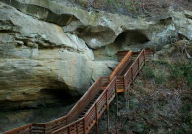 gov/ indiancave Biking, swimming, fishing, boating Named for the large sandstone cave within the park, Indian Cave State Park encompasses 3,052 rugged acres bordering the mighty Missouri River.