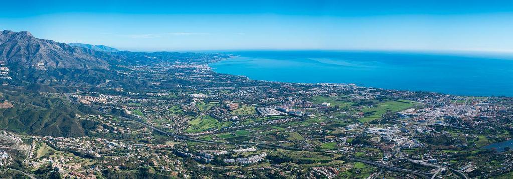 THE VIEW MARBELLA: AN EXCLUSIVE LOCATION The View Marbella enjoys breath-taking views from its huge terraces across the Mediterranean Sea towards Gibraltar and the coasts of Africa.