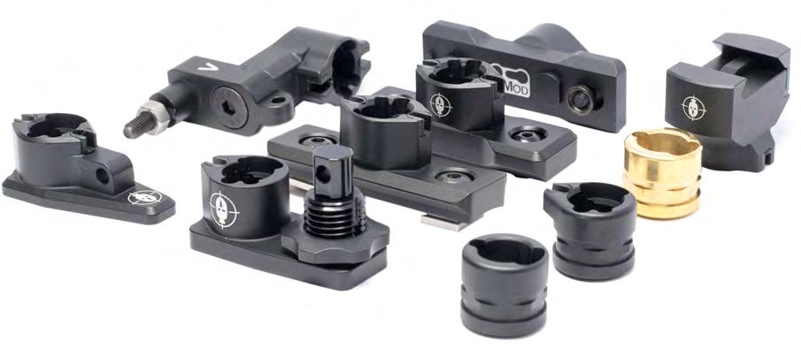 16 17 Our Adapters Our adapters cover a broad range of rifle stocks and profiles meaning you will not struggle to find a solution for your setup.