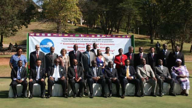 10 13th Summit of the COMESA Authority - Victoria Falls, Zimbabwe 7-8 June 2009 The Authority The Authority is the supreme Policy Organ of the Common Market and is composed of the Heads of States and
