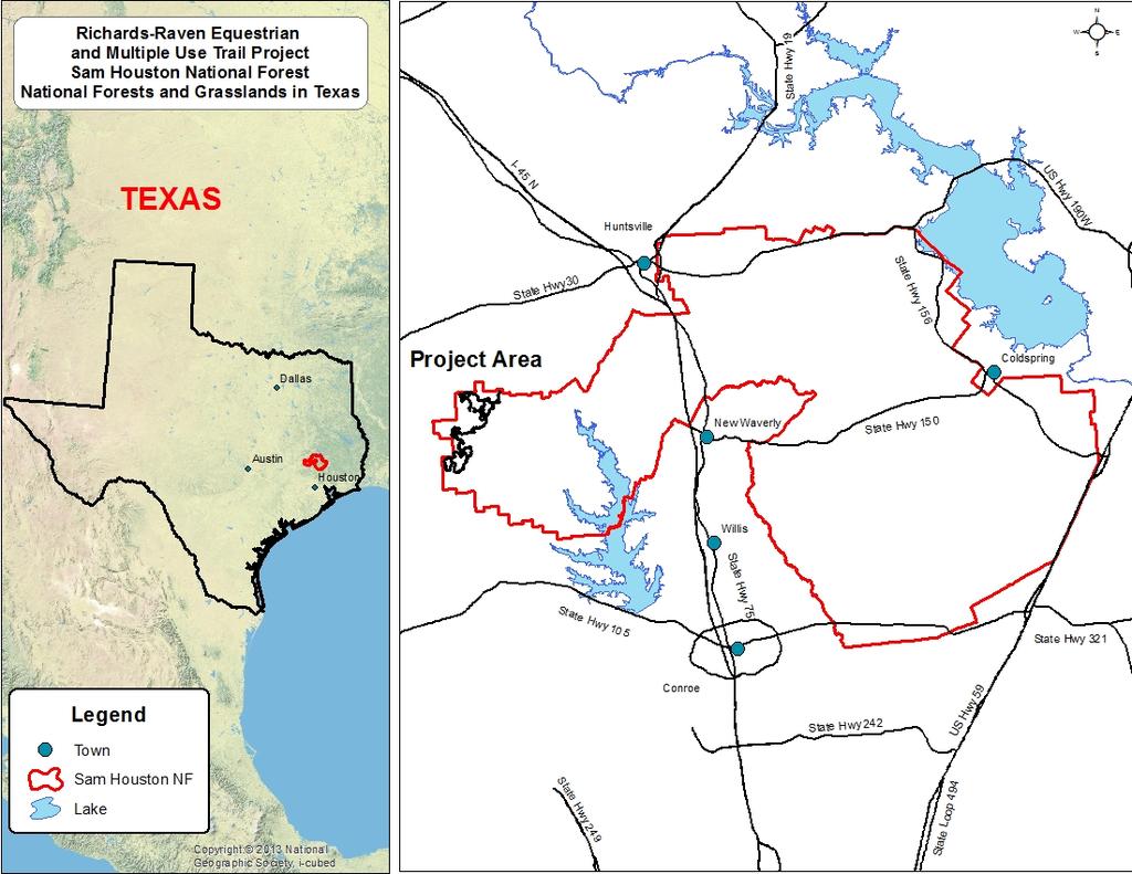 United States Department of Agriculture Forest Service National Forests and Grasslands in Texas Sam Houston NF 394 FM 1375 West New Waverly, Texas 77358 Phone 936-344-6205 Dear Friends, File Code: