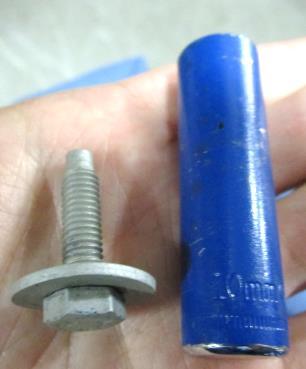 plastic screws from the bottom