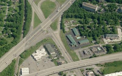 Aerial view of I-65-N - SR 386 at