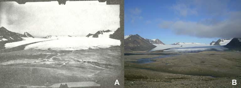 It is also important to note that the analyses concerned only the process of glacier front recession [3]. Fig. 1. Location of the research area [4]. Fig. 2.