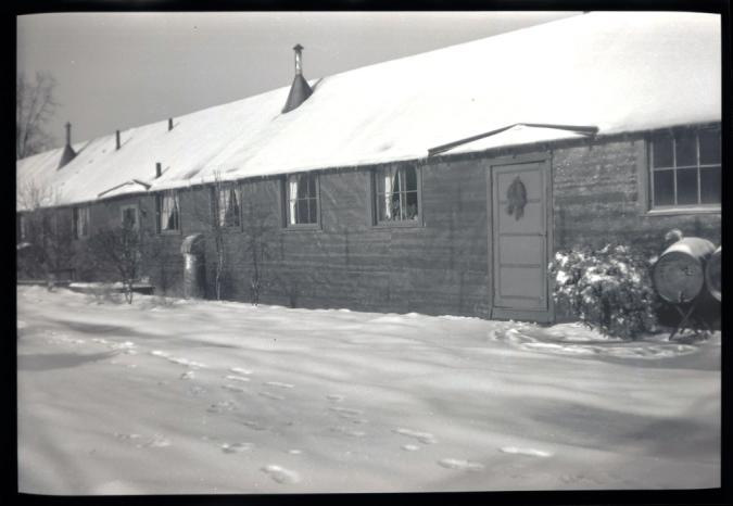 Department of Fish and Game Phillips Wildlife Lab Circa 1950 Photo courtesy of DCR CCC Archives Families lived in the buildings. Note the window curtains and a wreath on the door.