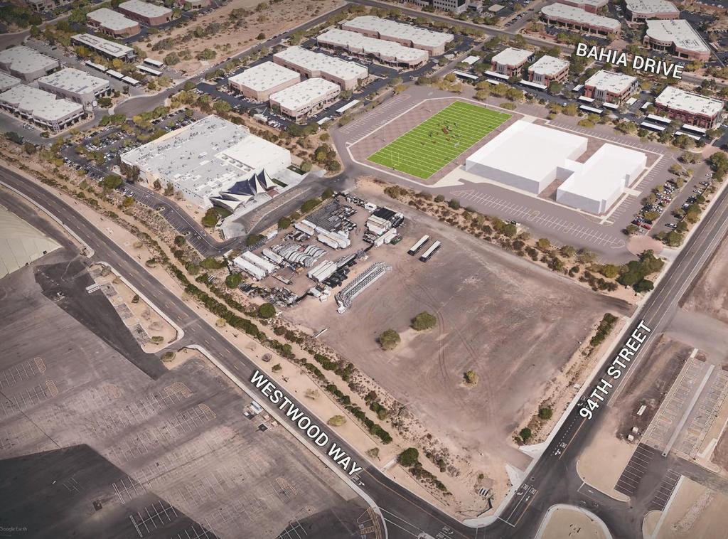 At long last, a Scottsdale Prep would have a home field not miles away, but right on campus. SCOSDALE PREP NEW ARCHWAY CAMPUS AND SCHOOL AHLEIC FIELD SIE How was this possible?