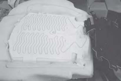 8. Assemble heat pad to seat foam cushion