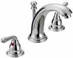 - 400BN Two Handle 4" Lavatory Faucet, Metal Lever Handles, Ceramic Cartridges, All Metal Pop-Up, Brushed Nickel AE - 150 PO - 480C Two Handle 8" Widespread Lavatory Faucet, Metal