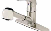 Single Handle Kitchen Faucets APPROVALS AE - 251 CL - 150C Single Handle Kitchen Pull-Out Faucet, Metal Lever Handle, Ceramic Cartridge, 1 or 3 Hole Installation, Optional Deckplate Included,