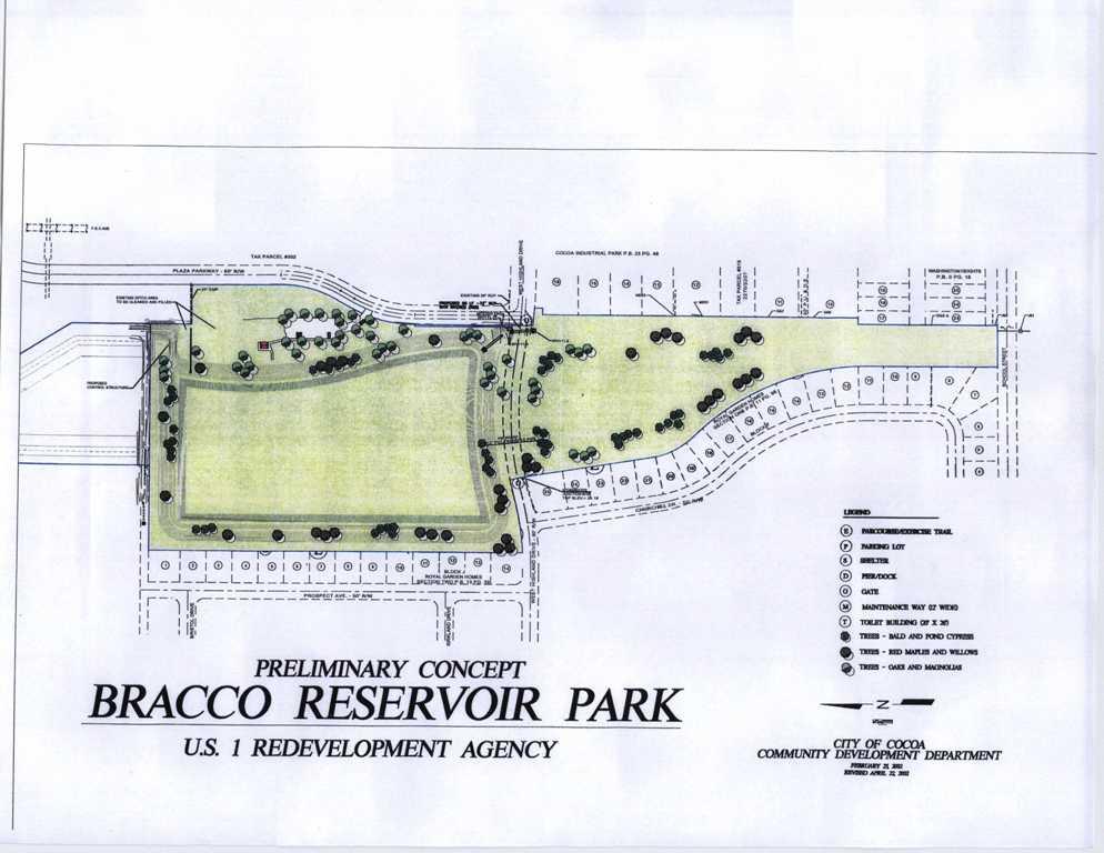 Bracco Pond Trails and Pavilion 55 acre retention and reclaimed water pond