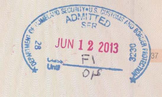 Form I-765 #12 & #13: Refer to your latest port of entry stamp in