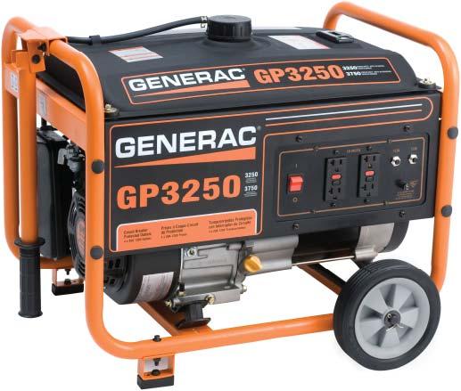 Owner's Manual GP Series Portable Generator DEADLY EXHAUST FUMES! ONLY use OUTSIDE far away from windows, doors and vents!