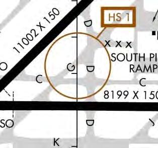 CHAPTER 3 AIRSIDE FACILITIES Hot Spot correction The triangular configuration formed by the intersection of Taxiways D, C, and G, combined with decommissioned Taxiway H can cause confusion due to the