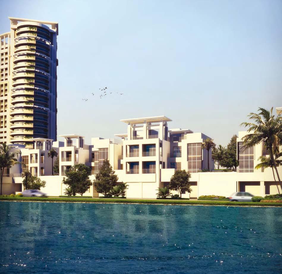 14 Jumeirah Heights Jumeirah Heights 15 Townhouses TOWNHOUSE LIVING IN THE FRONDS The three-bedroom townhouses feature Modern Contemporary