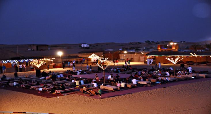 In the evening you will be picked up from hotel lobby for Desert Safari with BBQ Dinner & Belly Dance.
