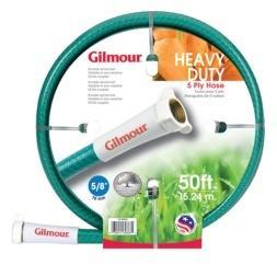 HEAVY DUTY (5 PLY) Superior strength and durability are at heart of Gilmour heavy-duty hose. With its 5-ply, vinyl reinforcement and its high burst strength of 475 PSI, this hose is built to last.