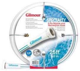 SPECIALTY Gilmour marine & recreation hose is ideal for use during boating, camping, and other leisure activities.