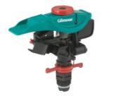 IMPULSE SPRINKLERS Gilmour impulse sprinklers with full or partial coverage are ideal for medium and large lawns. Patented impulse arm saves water by eliminating back and side splash.