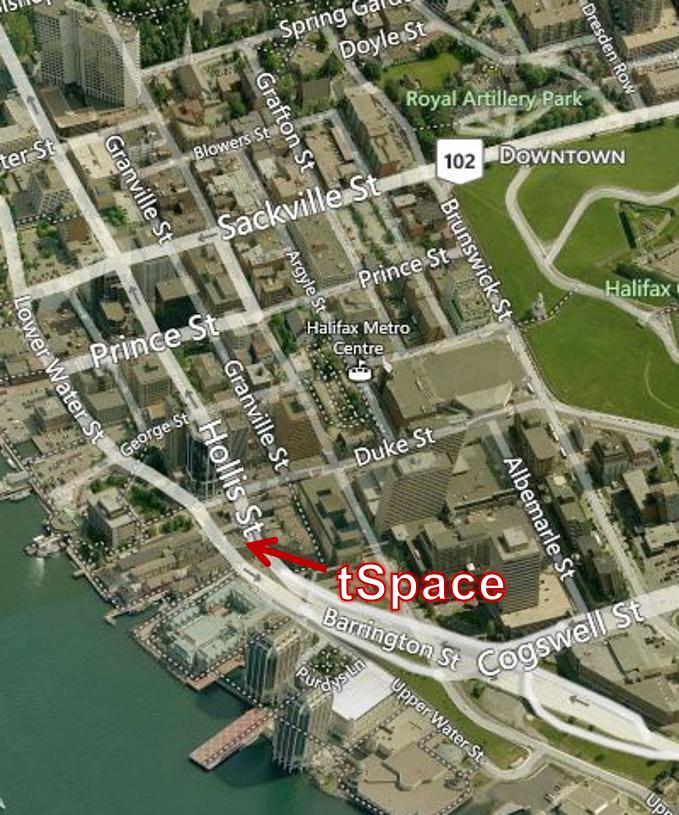 AREA OVERVIEW tspace is located in Downtown Halifax, the epicentre of Atlantic Canada business, at the leading edge to Historic Properties.