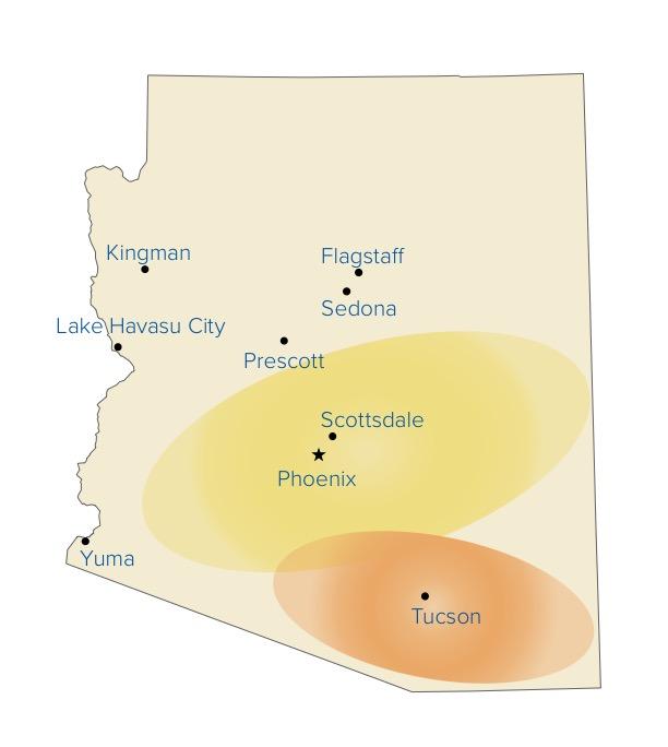 CIRCULATION VIA Arizona Circulation: Total: 537,000 CIRCULATION BREAKDOWN Phoenix Metro Area