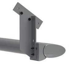 Installation options Rafter bracket installation 385.5 max. 200 265.5 Installation on rafters using rafter bracket, mounting plate and wall bracket, 150 mm wide 221 min.