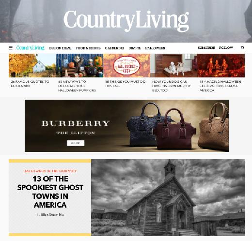 women who are actively engaged with the websites. CountryLiving.com, GoodHousekeeping.